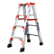 加厚铝合金梯子阿斯卡利(ASCARI)人字梯家用折叠2米工程步梯爬梯室内登高便携楼梯 2.45米(常规款)