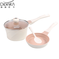 迪迪尼卡(Didinika)杯具熊乖乖熊宝宝辅食锅不粘锅小奶锅婴儿多功能煎煮一体锅煎锅奶锅套锅汤锅