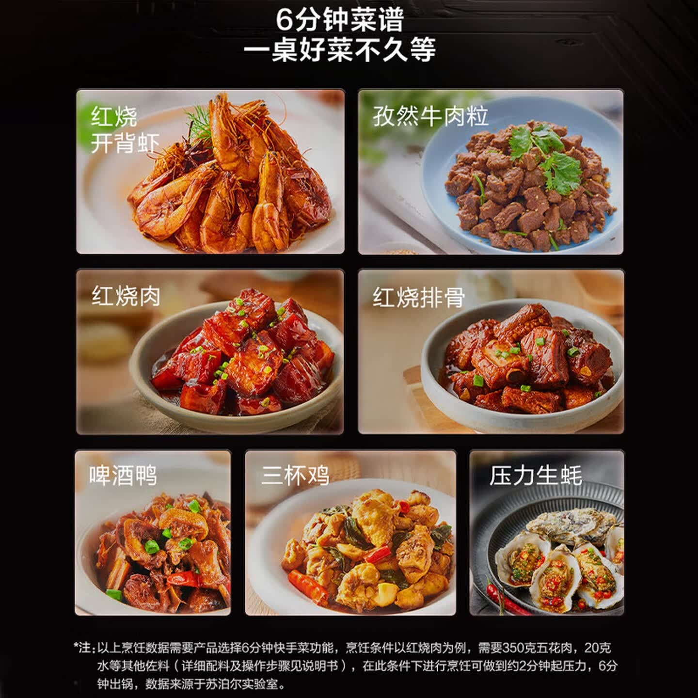 苏泊尔 猛火系列电压力锅5L容量2200W大功率5分钟快手菜双316L精钢球釜可调24小时预约电压力锅高清大图