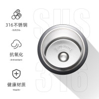 特美刻(TOMIC)智能保温杯316不锈钢水杯男女士办公大容量便携泡茶杯子TW60097