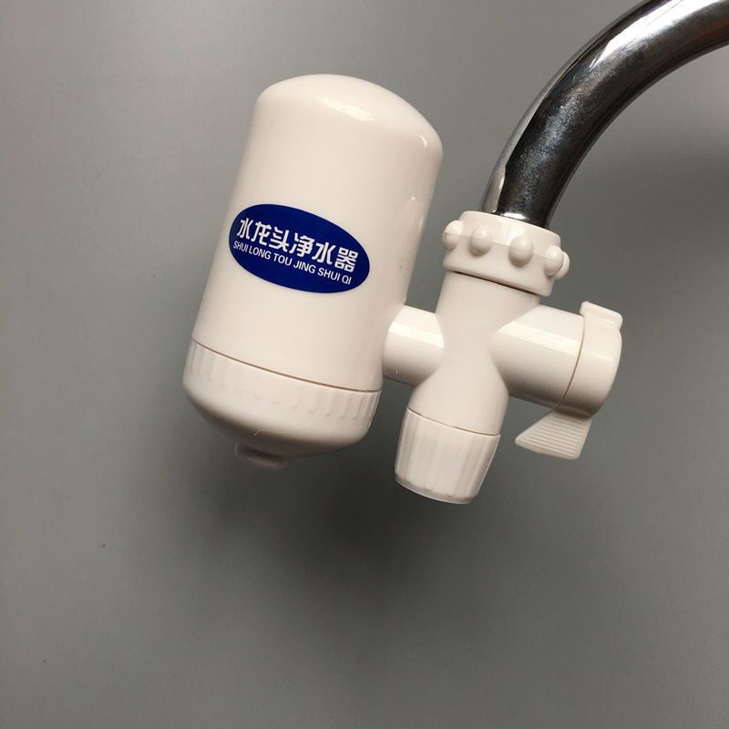 净水器家用厨房水龙头过滤器自来水净化前置滤水器滤芯直饮净水机|白色款 [自带一芯]+2芯