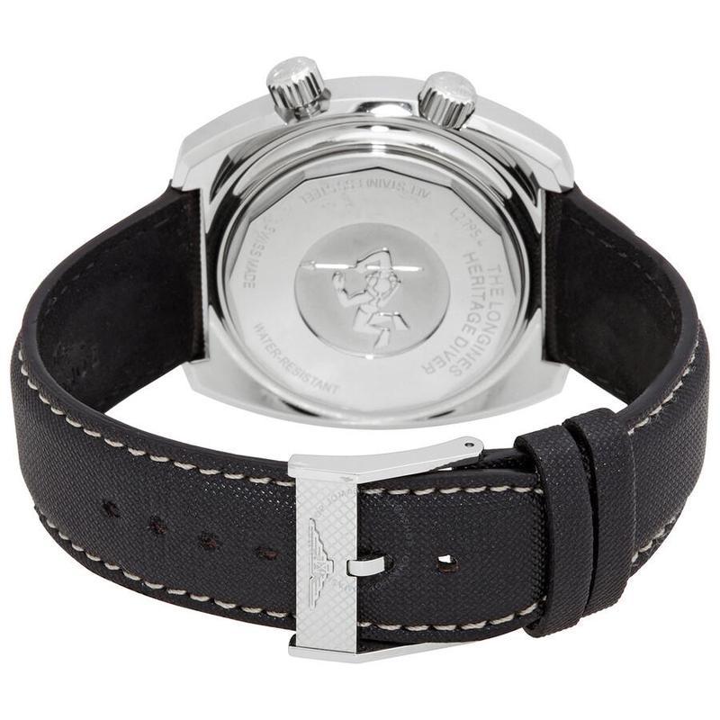 浪琴longinesheritagediver自动黑色表盘男士机械手表l27954520