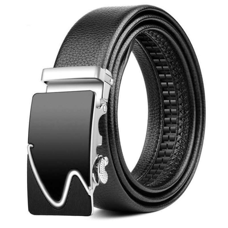 [断裂换新]男士皮带新款青年时尚商务自动扣腰带休闲套装男装 17#银s
