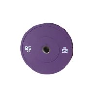 彩色杠铃片 竞赛橡胶杠铃片健身房抗摔杠铃片 25kg(两个)