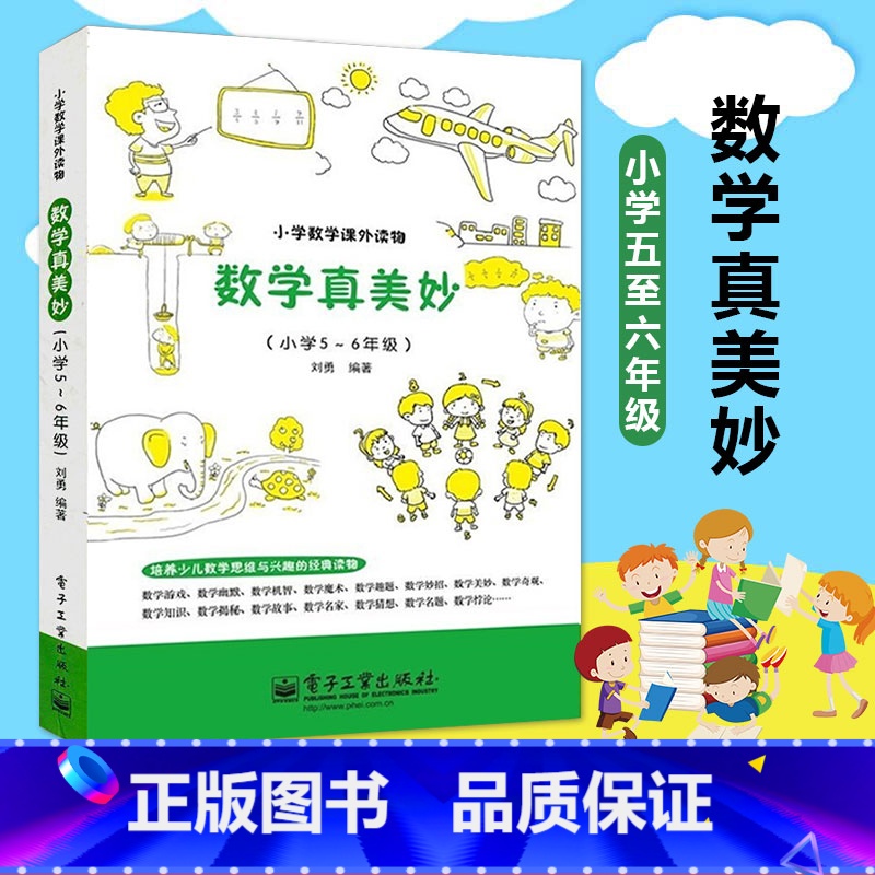 数学真美妙5-6年级 小学通用 [正版]趣味数学 数学真美妙5-6年级 数学课外读物 5-6年级 数学课外书 数学辅导高清大图
