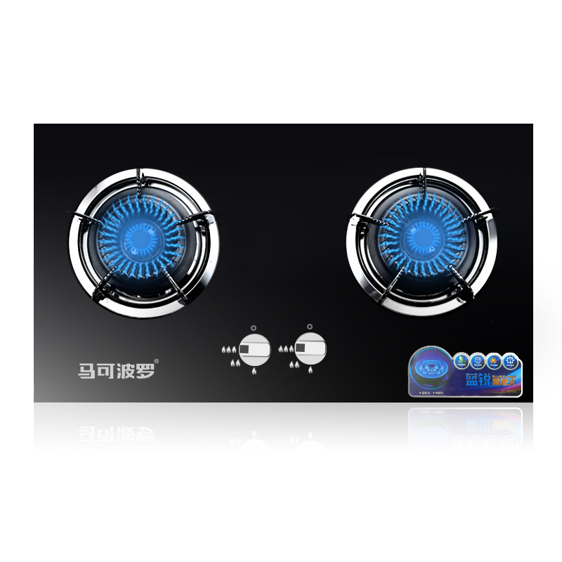 马可波罗 燃气灶双灶4.0KW台嵌两用大火力易清洁家用猛火爆炒节能灶具JZT-Q03(138) 天然气