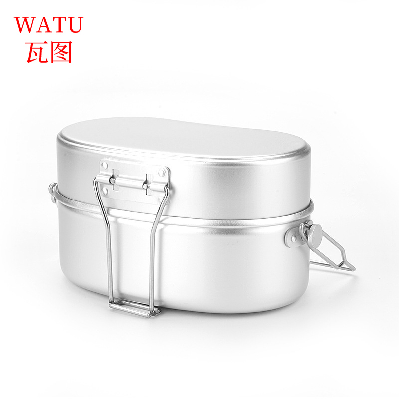 瓦图 户外多功能饭盒(军绿色/黑色/纯铝色)颜色备注 WTFH-01 个高清大图