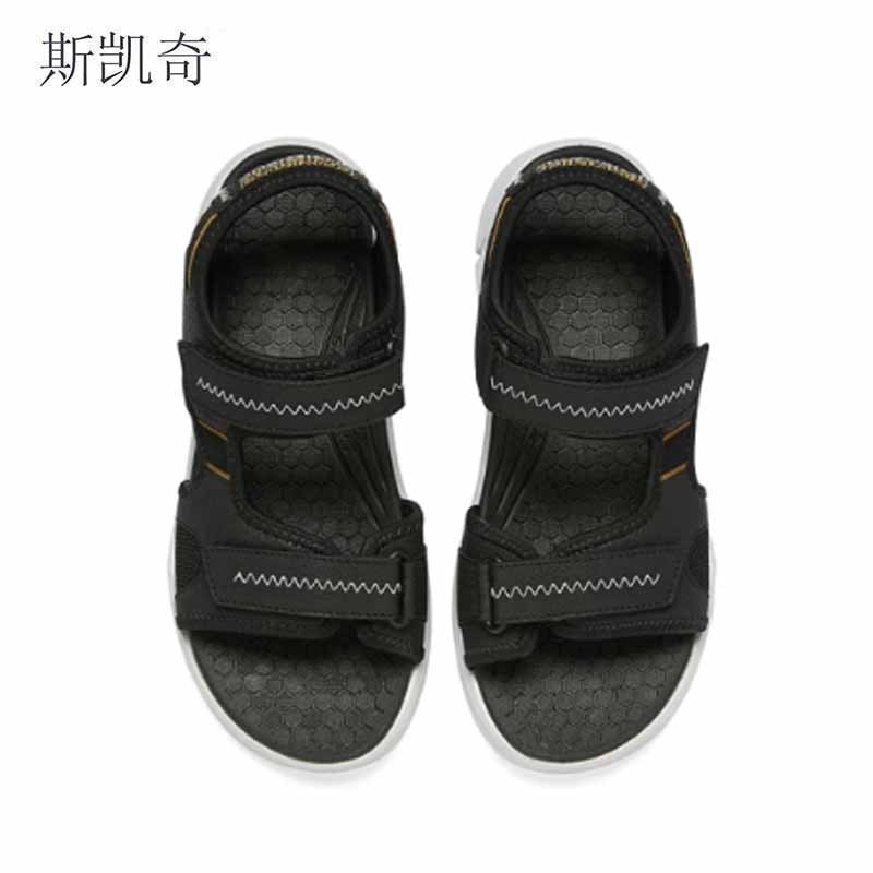 斯凯奇 男户外黑色凉鞋 237286-BLK7 双