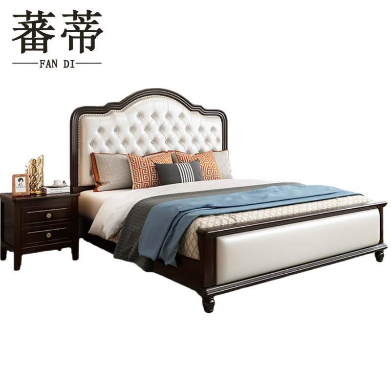 蕃蒂实木床.高清大图