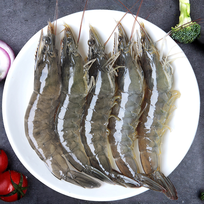 [五个农民]顺丰速运 青岛海捕大虾 带箱4斤装 14-16cm中号虾 个头饱满 肉质紧实