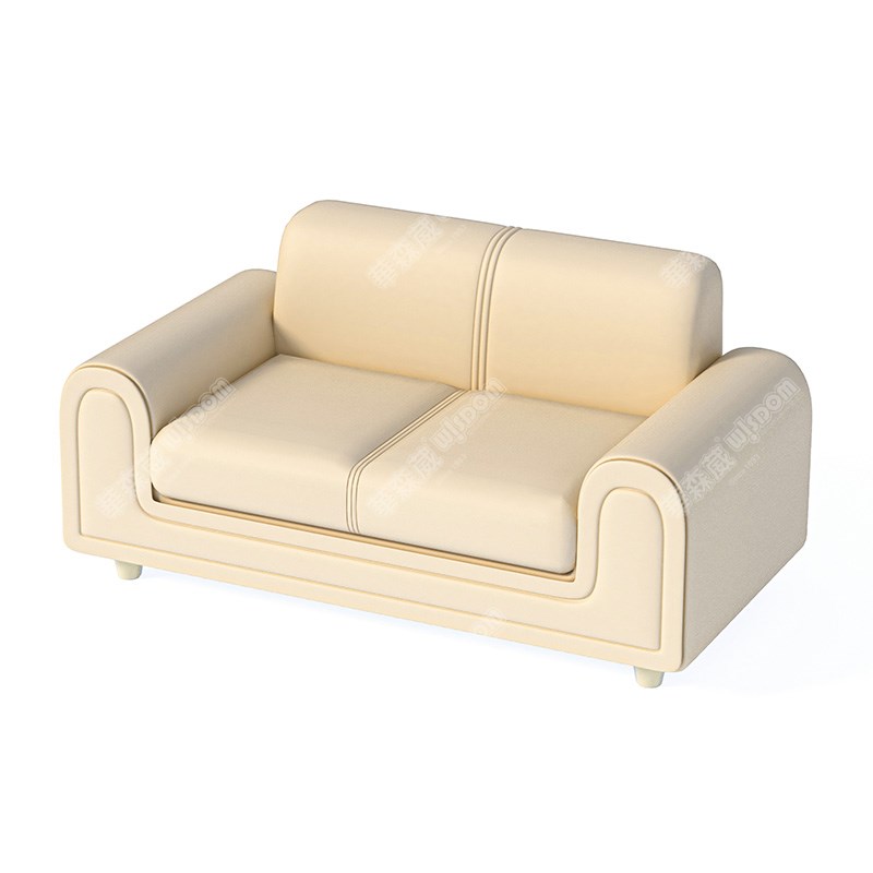 新泰迪贵族双人沙发-深米色