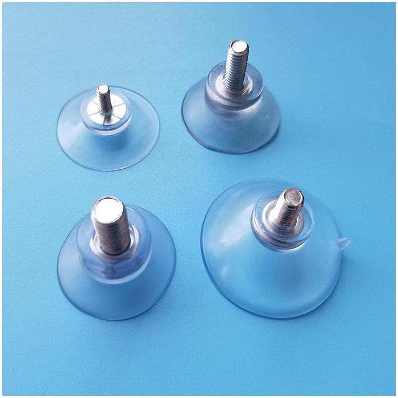 带螺丝杆吸盘固定玻璃茶几防滑螺丝贴藤桌小吸盘垫吸玻璃配件