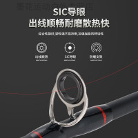 科迈龙碳素路亚竿M调枪柄直柄超轻超硬船钓鱼竿