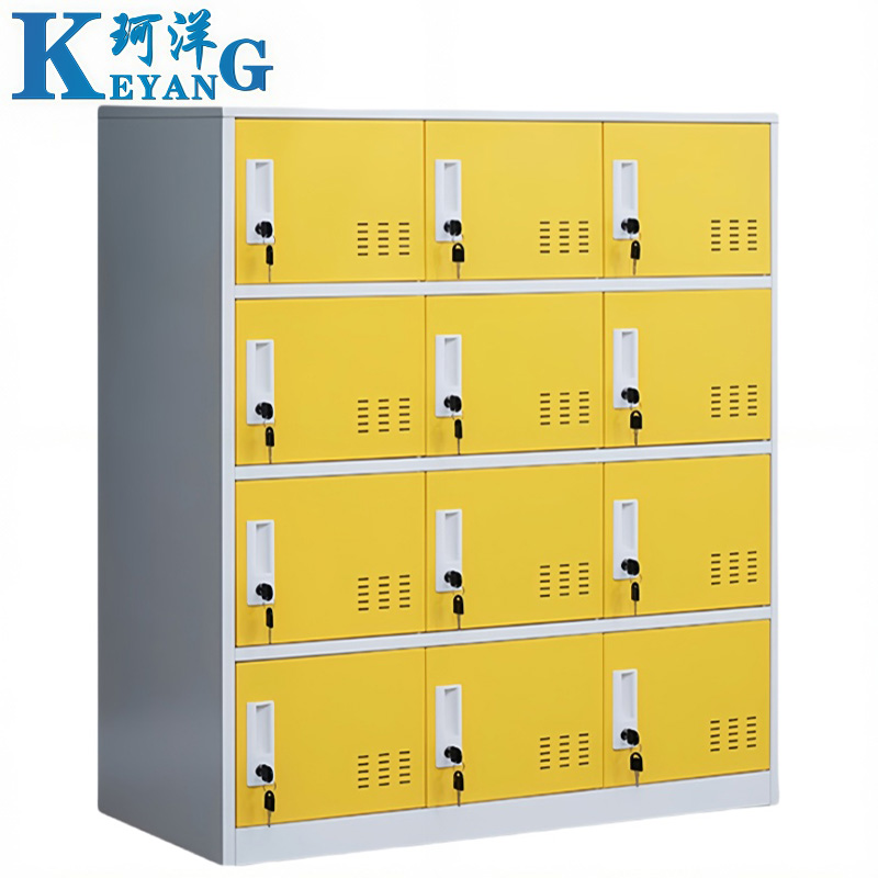 珂洋 存包柜 十二门(黄白套色) 台高清大图