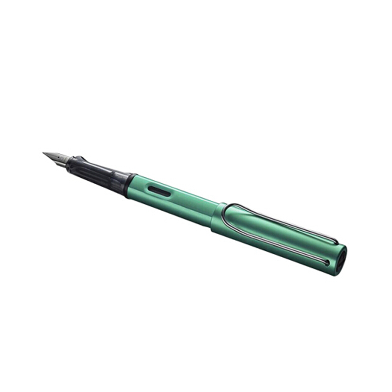凌美(LAMY)钢笔签字笔墨水笔Al-star恒星系列商务办公礼品笔F笔尖 金属笔身练字笔 蓝绿色-F