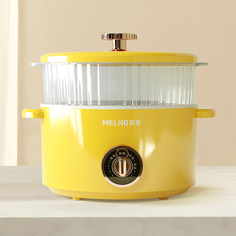 美菱电火锅2.5L均匀速热双层隔热电煮锅MT-LC2501高清大图