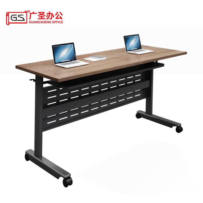 GS广圣 办公桌培训桌学习桌折叠条桌椅 1.2米 1桌2椅 XH1512 套高清大图