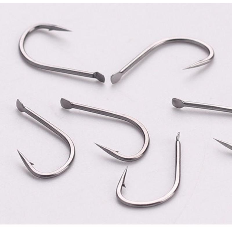 伊豆鱼钩有倒刺歪嘴野钓钩散装鲤鱼鲫鱼白条细条钩垂钓用品1号20枚装