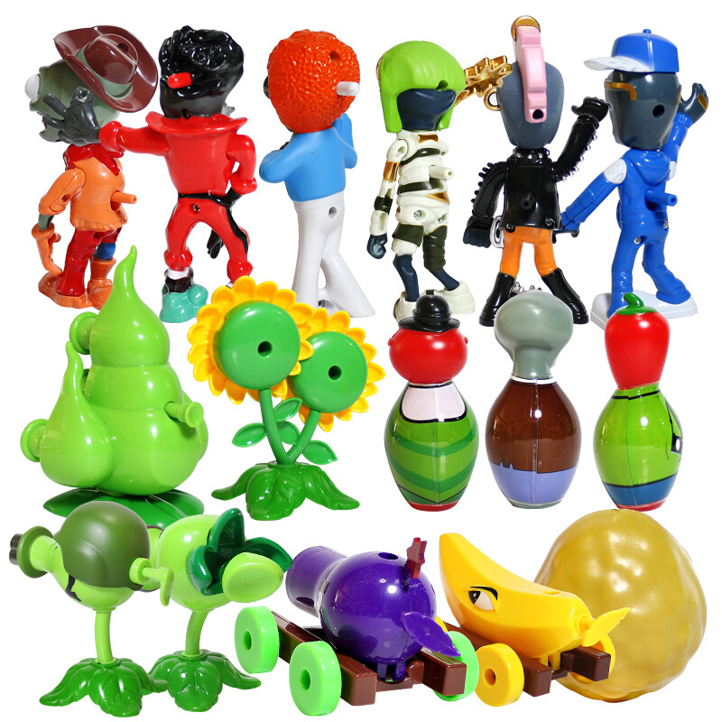 植物大战僵尸玩具2男孩儿童巨人僵尸气动炮对战套装玉米豌豆太阳神