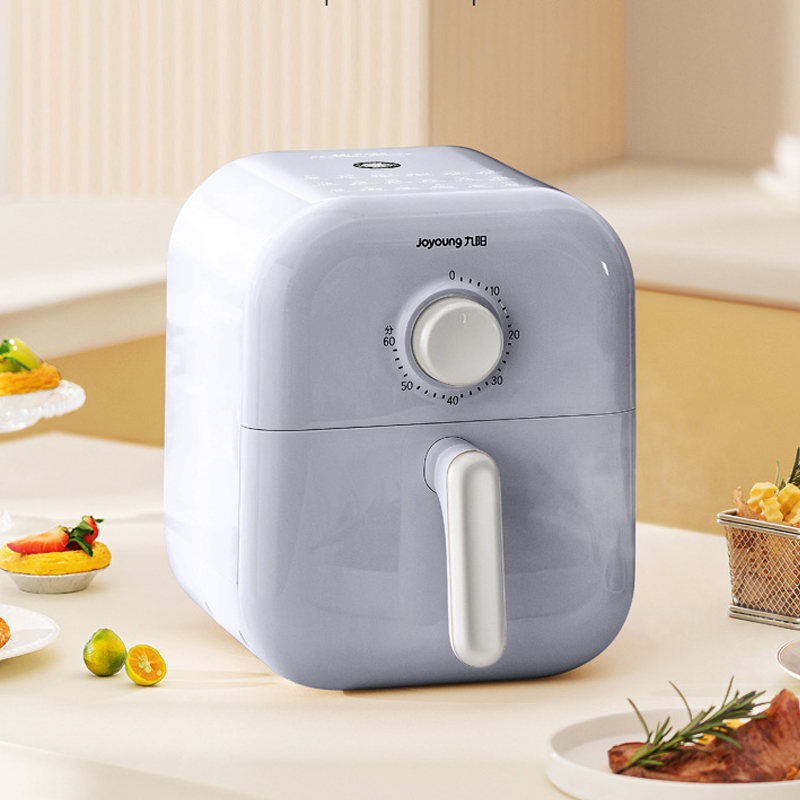 九阳空气炸锅KL40-V112 空气炸锅大容量家用炸薯条机无油煎炸空气炸锅烤箱 【单旋钮 蓝色】 4L