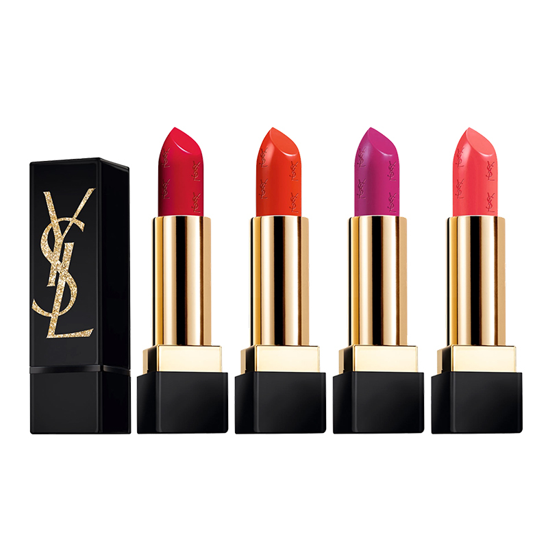 圣罗兰(YSL)黑金诱惑限量「方管」4支装礼盒(口红1#+口红13#+口红19#+口红52#)限量版礼盒