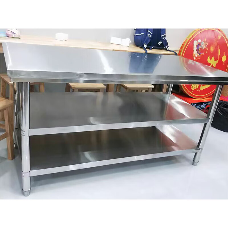304不锈钢 三层长条桌 1500MM*600MM*750mm