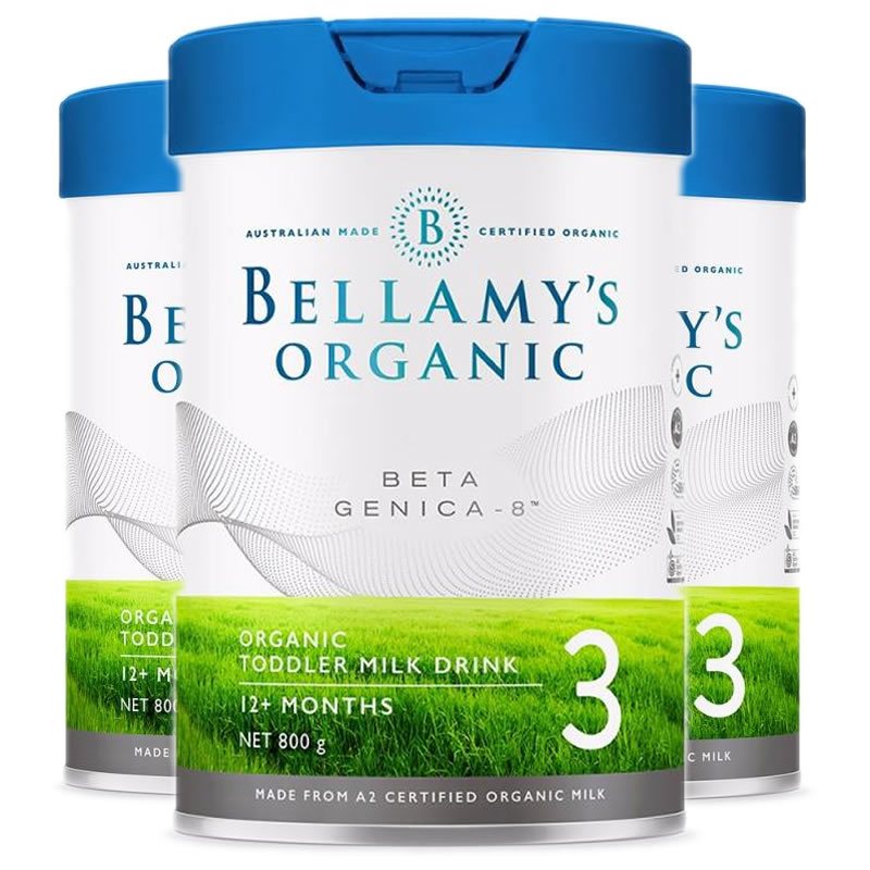 贝拉米 Bellamy S 3段奶粉3罐装 海外直邮 原装进口澳洲澳洲贝拉米 白金版有机a2婴儿配方奶粉3段 12 36个月 800g 价格图片品牌报价 苏宁易购博裕海外专营店