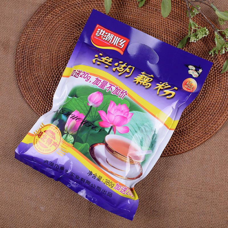 洪湖水乡藕粉原味400克速溶10小包营养代餐粉莲藕粉正宗湖北特产400g