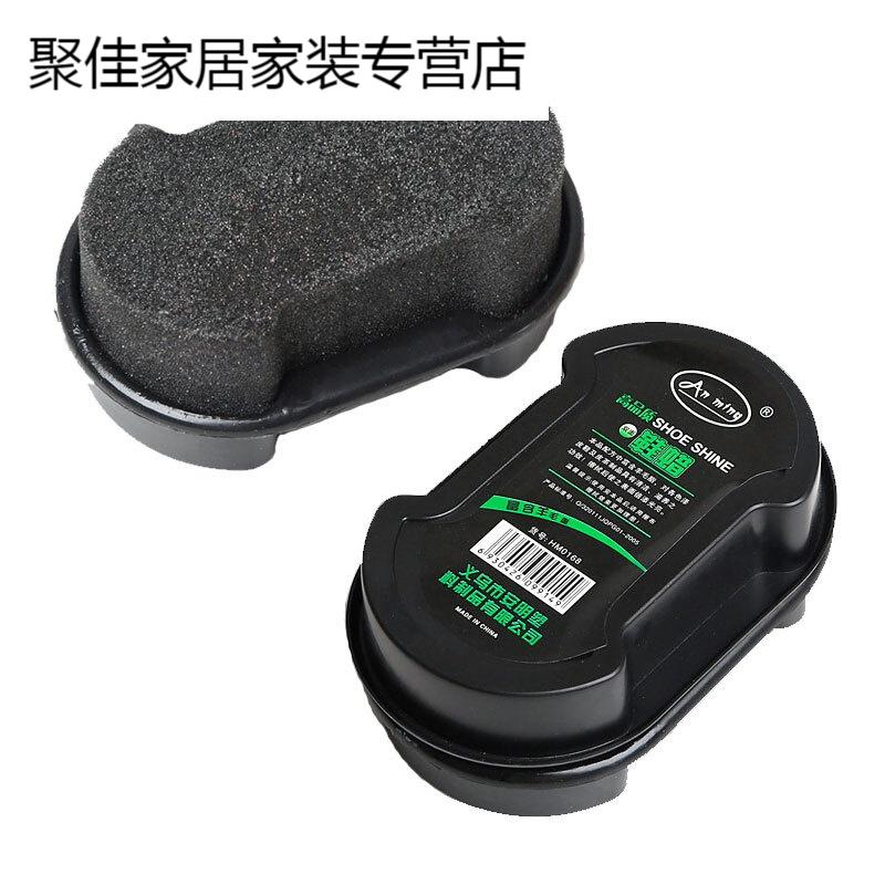擦鞋海绵黑皮鞋油刷双面通用擦鞋器鞋腊擦鞋巾情人节_5高清大图