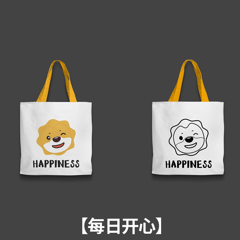 苏宁宜品创意帆布袋苏宁IP萌趣可爱卡通手提袋高清大图