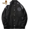 YANXU绒外套男士2023年新款潮牌感上衣服棒球领夹克男装