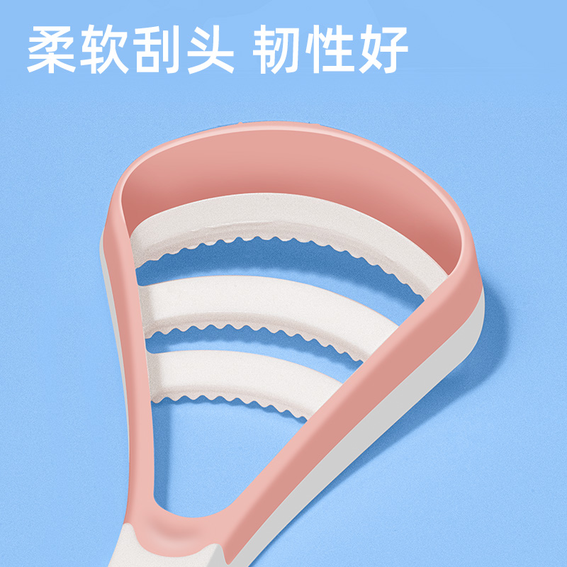 小鹿妈妈舌苔清洁器刮舌苔刷刮舌板口腔清洁刷舌头清理神器男女高清大图