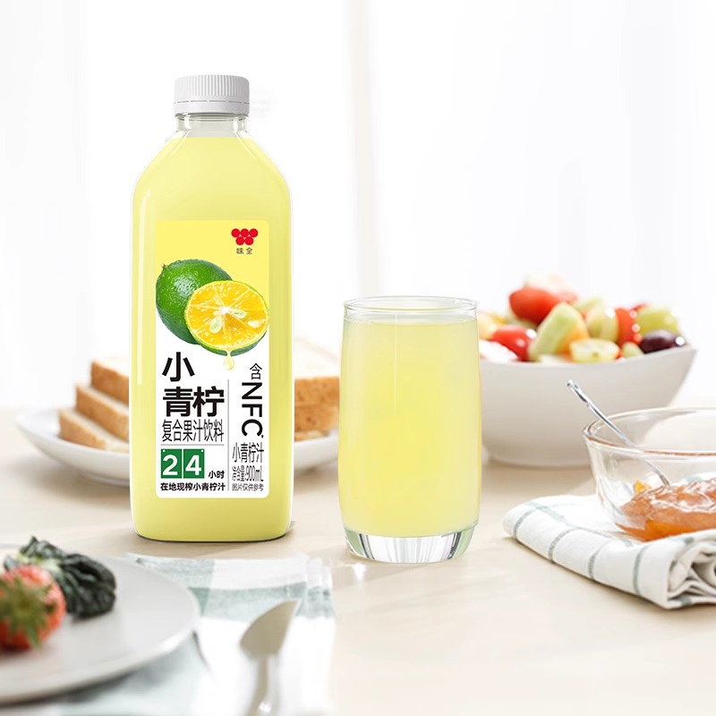 味全每日C果汁900ml*4大瓶饮料小青柠冷藏聚餐饮品整箱高清大图