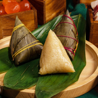 嘉华香糯白米粽子礼袋300g 嘉兴风味粽子3枚 传统小吃端午香粽