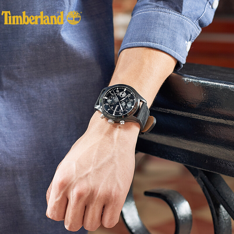 timberland添柏岚大表盘户外指针运动表个性潮流防水手表石英表男tbl1