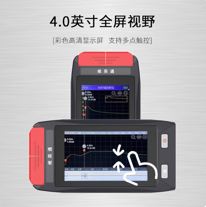 维英通 otdr光纤测试仪MK1200 光时域反射仪双波长带光链路分析光功红光功能 单位:个高清大图