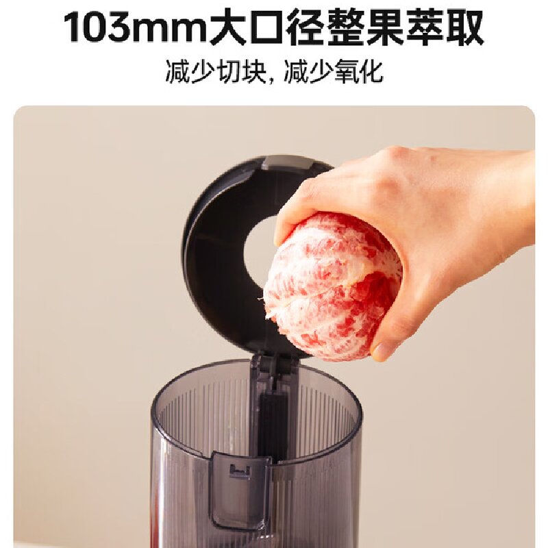 膳魔师原汁机EHA2113A W低速挤压高效萃取营养保留易清洗家用白色设计高清大图