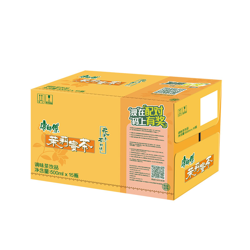 康师傅 茉莉蜜茶500ml*15瓶 整箱 茶饮料(新老包装交替发货)