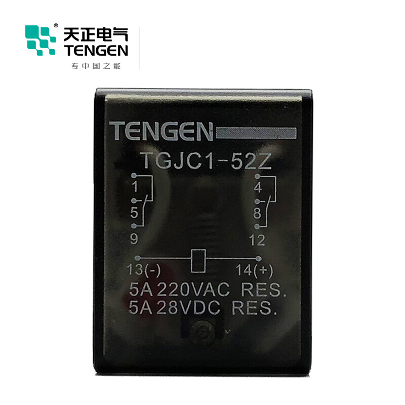天正电气 TGJC1 小型 5A 2Z 不带灯 220VAC 340040400011 中间继电器