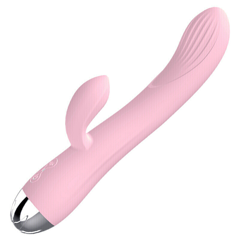 久爱 恒温加热震动棒女用自嗨玩具全自动智能变频伸缩女性振动av按摩棒双头转珠棒快感情趣用品 加温萌系双震棒-粉色高清大图