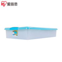 爱丽思IRIS床底大容量衣物收纳箱扁平收纳箱棉被毛毯整理箱大号换季衣物收纳箱翻盖可叠加图书杂志收纳箱