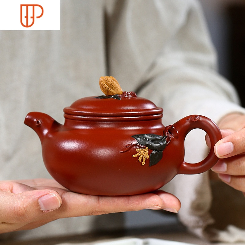 紫砂茶壺朱泥紫泥中国宜興茶壷中国茶器-