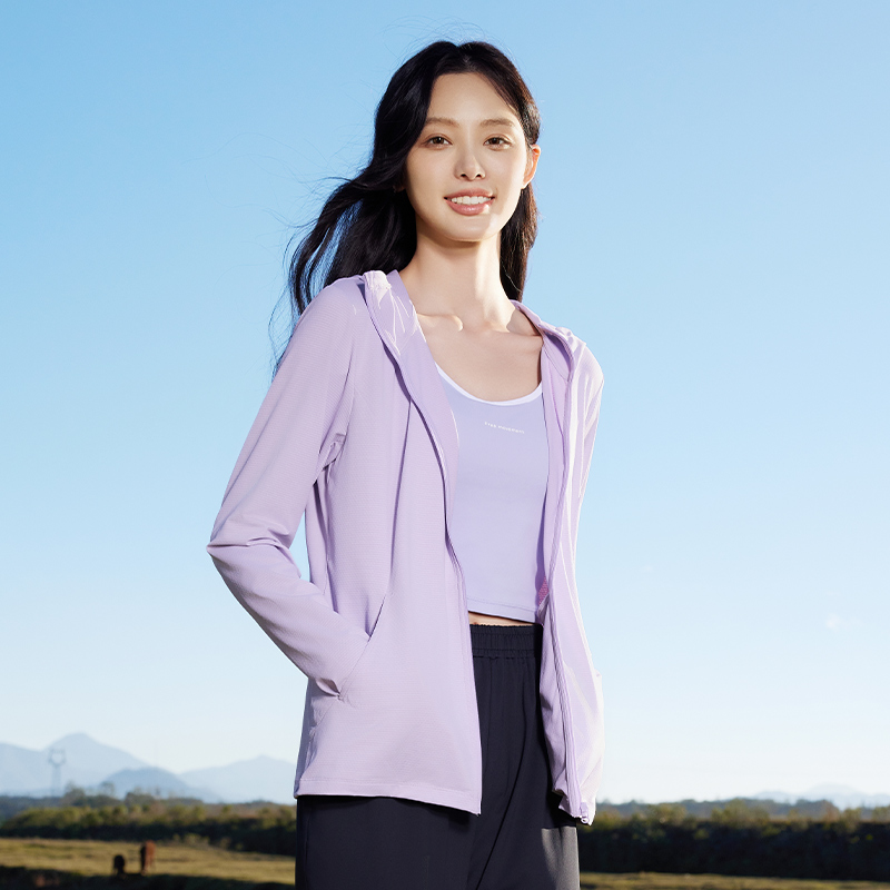 361°女运动外套皮肤衣防晒衣防紫外线夏季冰感透气户外薄款防晒服高清大图
