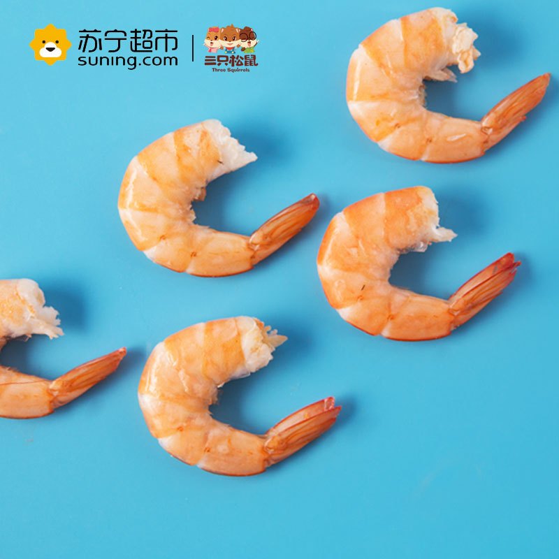 三只松鼠 海味即食 烧烤味对对虾50g(休闲零食)