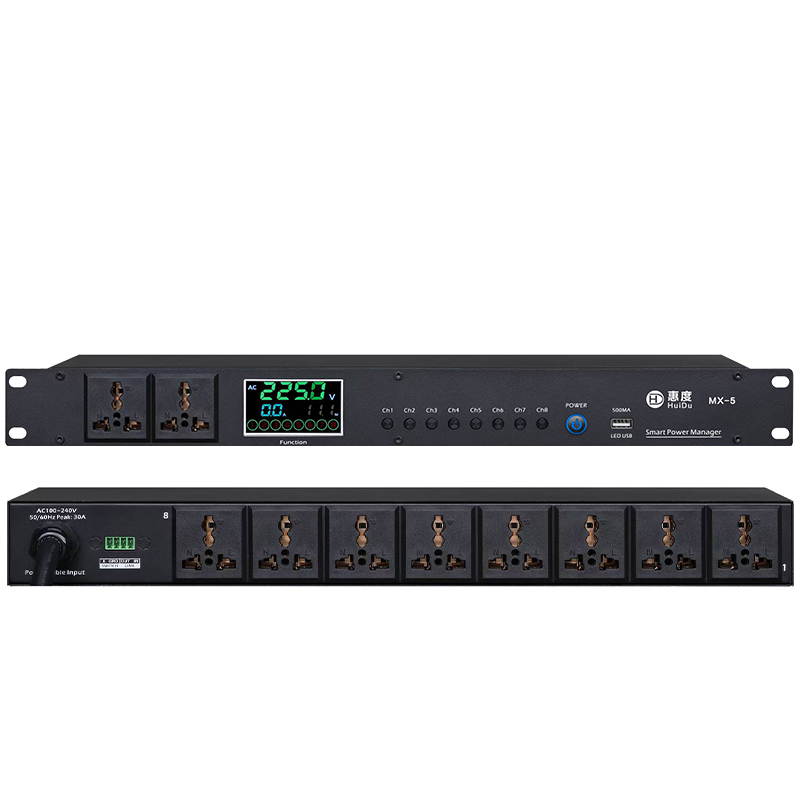 惠度(HuiDu)专业8+2路多功能电源时序器处理器 MX-5(销售单位:台)高清大图