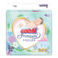 大王(GOO.N)花信风纸尿裤S号84片小码环贴式婴幼儿通用尿不湿