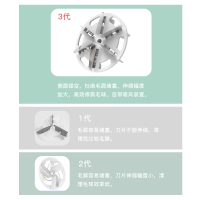 雷瓦(RIWA)毛球修剪器RF-1802电动式剃毛球器大衣毛球器三页旋风式刀头充电式脱刮吸打球器去球器 粉色