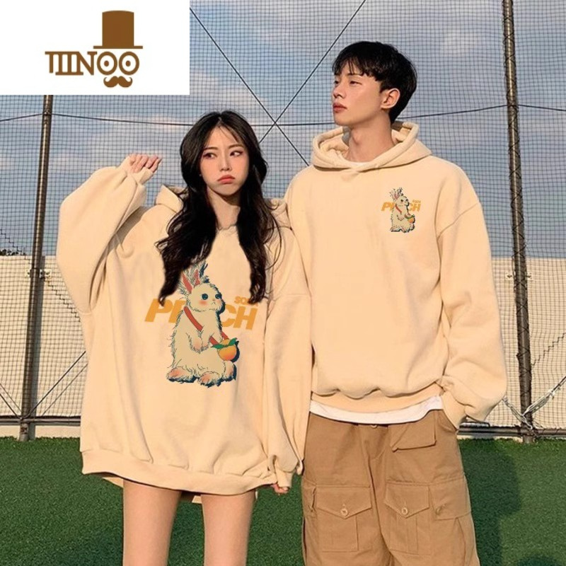 yanxu不一样情侣装卫衣2023新款潮流牌一男一女薄款外套连帽衣服