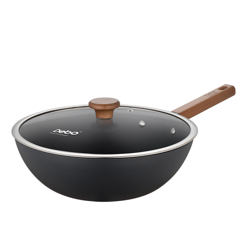 德铂(Debo) DEP-DS398 卡福 无涂层精铁炒锅 32cm