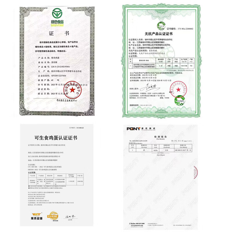 苗佳新 可生食蛋绿色无抗鲜鸡蛋无菌蛋20枚(线下)高清大图